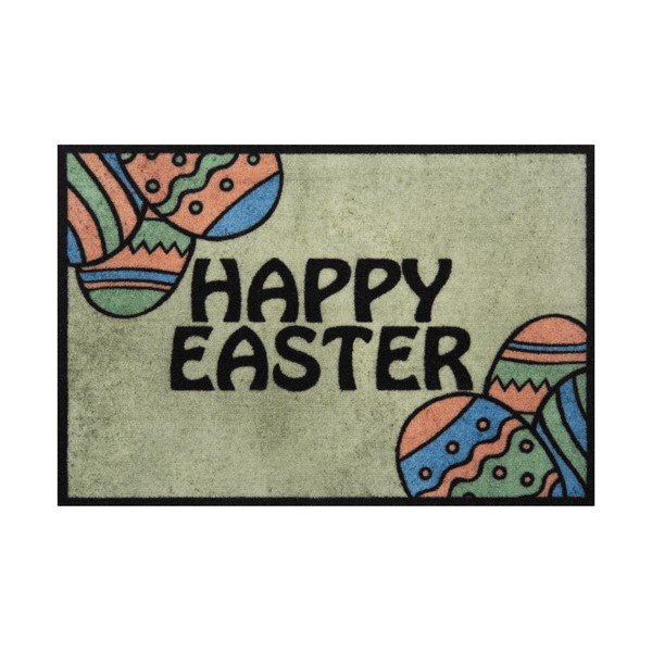 Žalias durų kilimėlis Hanse Home Happy Easter, 40 x 60 cm