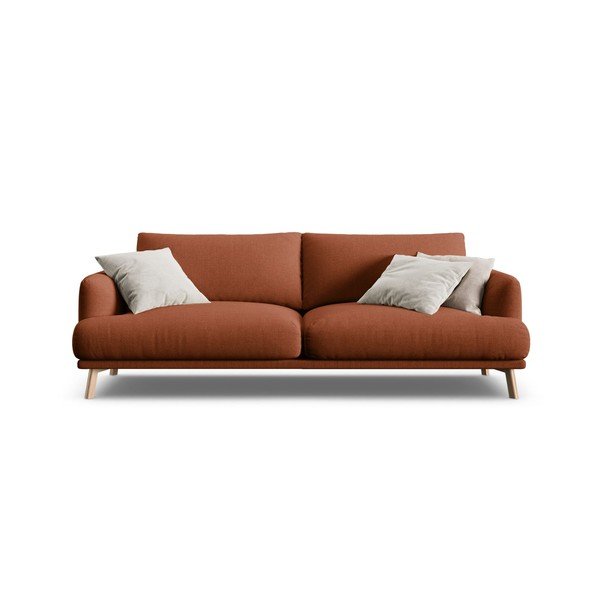 Terakotos spalvos sofa 200 cm Naomi – Micadoni -image-3