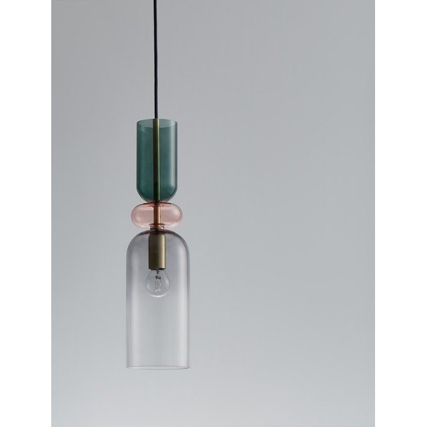 Auksinės spalvos iš stiklo kabantis šviestuvas ø 11 cm Murano – Nova Luce-image-4