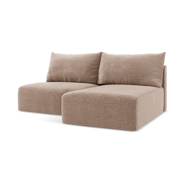 Šviesiai rudos spalvos sulankstoma/su sandėliavimo vieta kampinė sofa (su dešiniuoju kampu) Kalena – Makamii-image-2