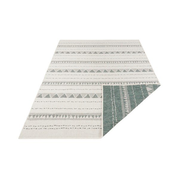Žalios ir kreminės spalvos lauko kilimas NORTHRUGS Bahamos, 160 x 230 cm-image-2