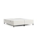 Dvigulė lova kreminės spalvos audiniu dengta su sandėliavimo vieta 180x200 cm Tate – Maison de Rêve