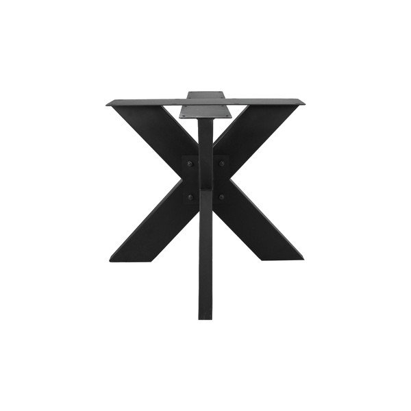 Juodos spalvos metalinis HMS kolekcijos valgomojo stalo pagrindas, ⌀ 90 cm-image-2