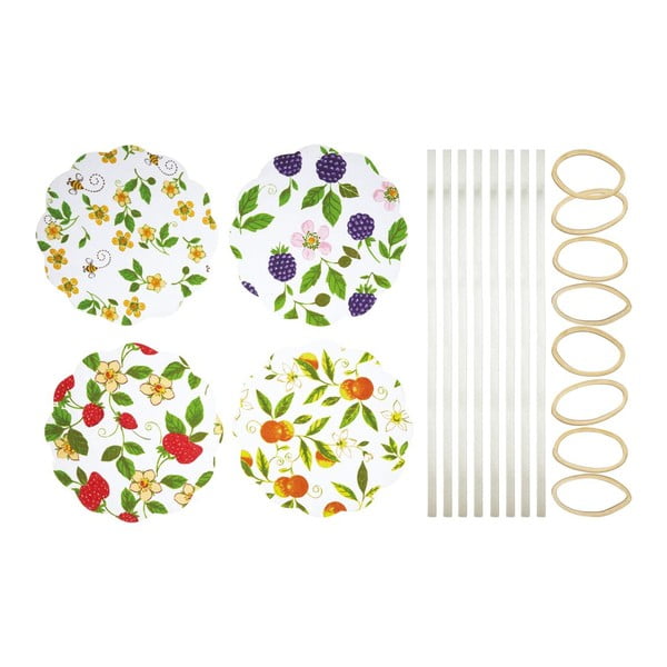 8 medžiaginių dekoracijų rinkinys, skirtas virtuvės amatų dirbinių stiklainiams su vaisiais