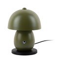 Tamsiai žalios spalvos stalinis šviestuvas LED (aukštis 18 cm) su metaliniu gaubtu Mono LED – Leitmotiv