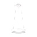 Kabantis šviestuvas baltos spalvos LED su pritemdymo funkcija ø 46 cm su metaliniu gaubtu Cardona – Trio