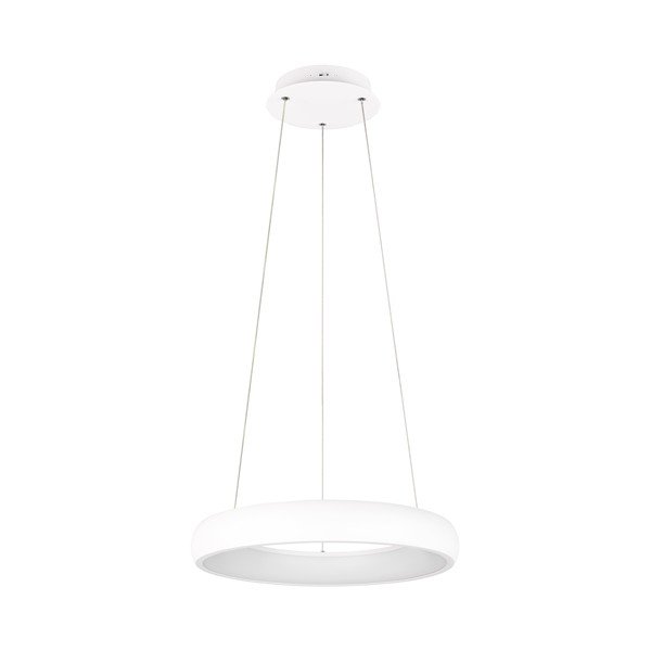 Kabantis šviestuvas baltos spalvos LED su pritemdymo funkcija ø 46 cm su metaliniu gaubtu Cardona – Trio