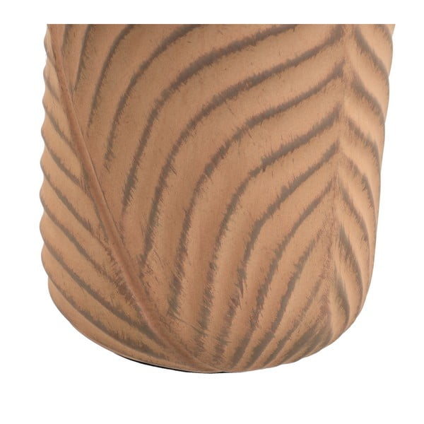 Stalinis šviestuvas raudonos plytų spalvos/kreminės spalvos (aukštis 39 cm) su tekstiliniu gaubtu – Casa Selección-image-4