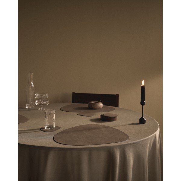 Iš eko odos padėkliukas 37x44 cm Curve L Nupo – LIND DNA-image-1