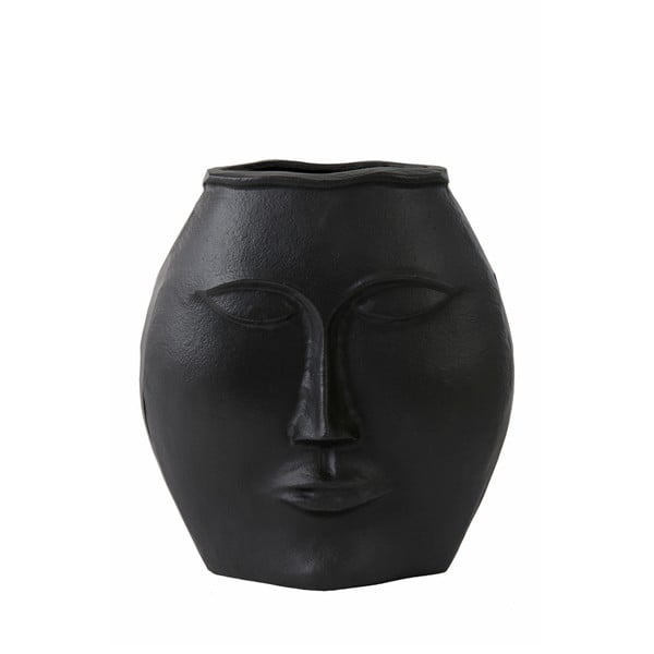 Vaza juodos spalvos iš aliuminio Face – Light & Living