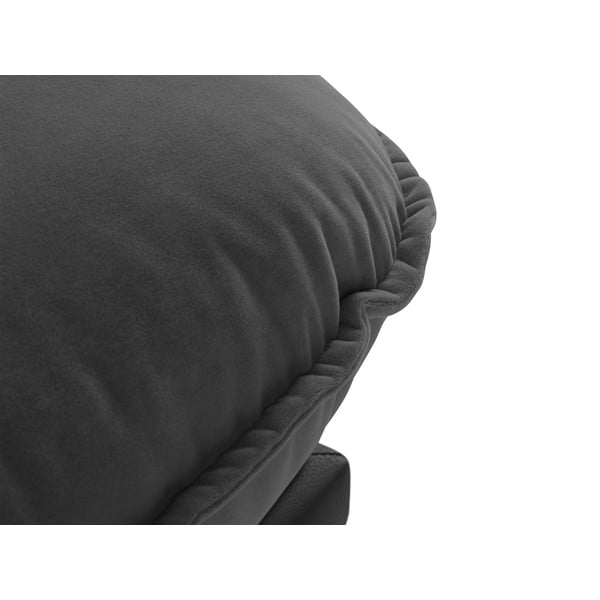 Iš velveto gultas tamsiai pilkos spalvos (su kairiuoju kampu) Auguste – Interieurs 86-image-3