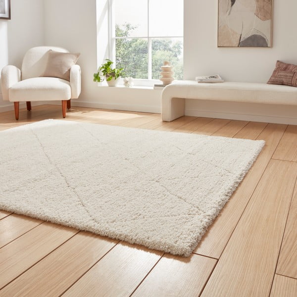 Kilimas kreminės spalvos 160x230 cm Ideal Shaggy – Think Rugs-image-2