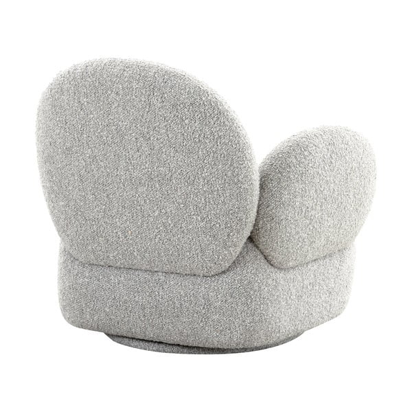 Iš boucle krėslas šviesiai pilkos spalvos Messina – House Nordic-image-1