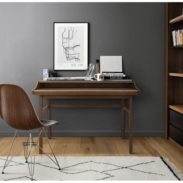 Ištraukiamas rašomasis stalas Woodman Carteret, plotis 115 cm-image-1