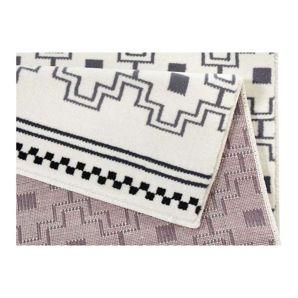 Juodai baltas kilimas Zala Living Cubic, 70 x 140 cm-image-2