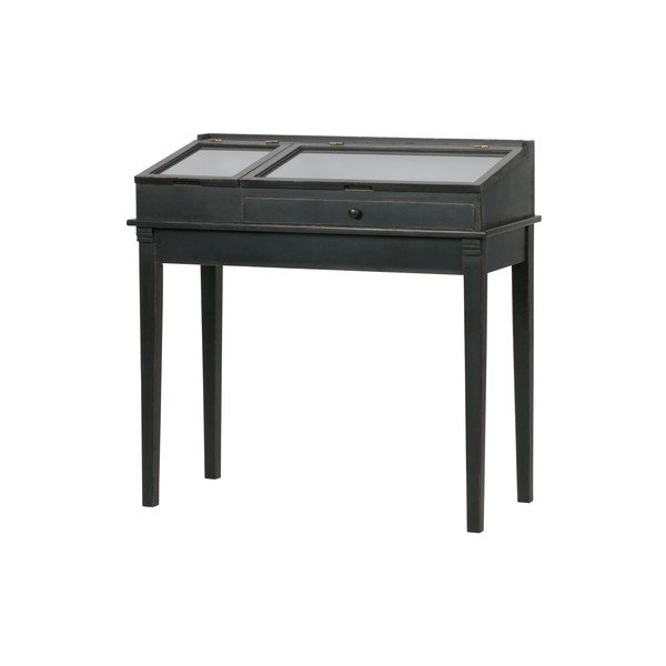 Juodas medinis stalas su vitrina BePureHome-image-2