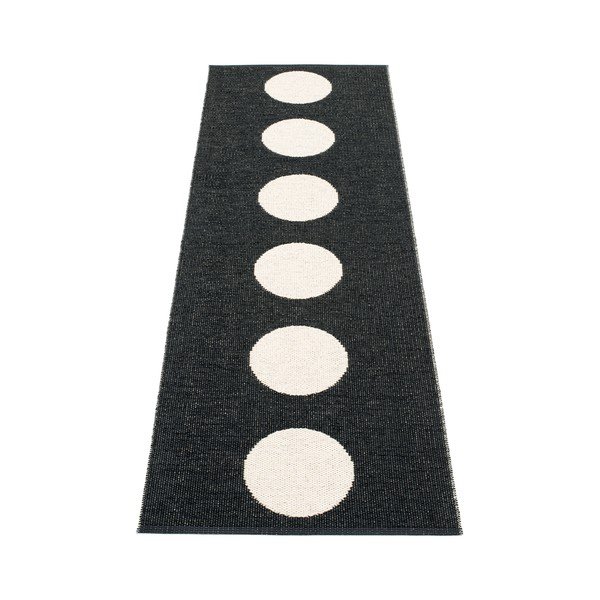Juodos ir baltos spalvos lauko kilimas 70x225 cm Vera Black – Pappelina