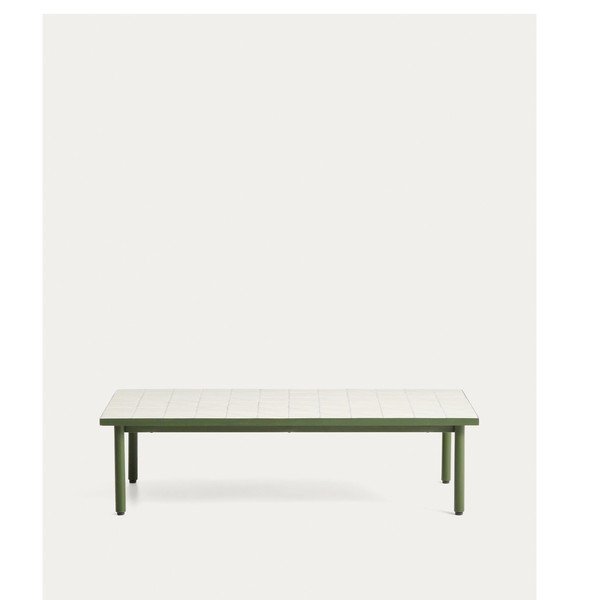 Iš keraminės plokštės sodo kavos staliukas 61x122 cm Maurina – Kave Home-image-2