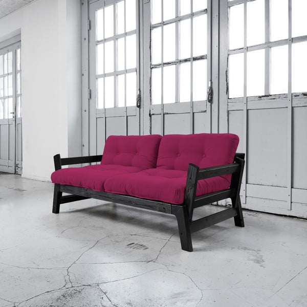 Sofa lova "Karup Step" juoda/rožinė