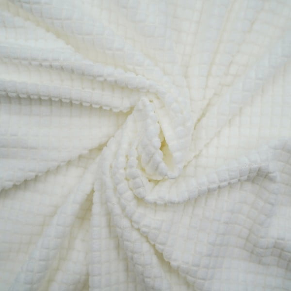 Kreminės spalvos 3 sėdimos vietos įtempiamas sofai baldų apmušalas Sacha – douceur d'intérieur-image-2