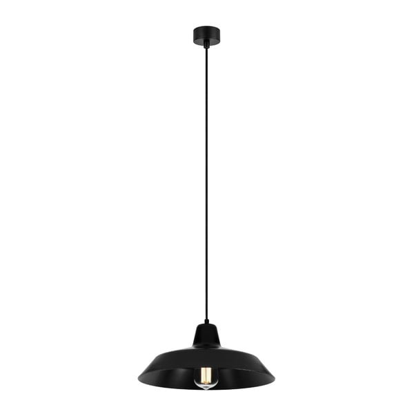 Juodas pakabinamas šviestuvas Sotto Luce Cinco, ⌀ 35 cm