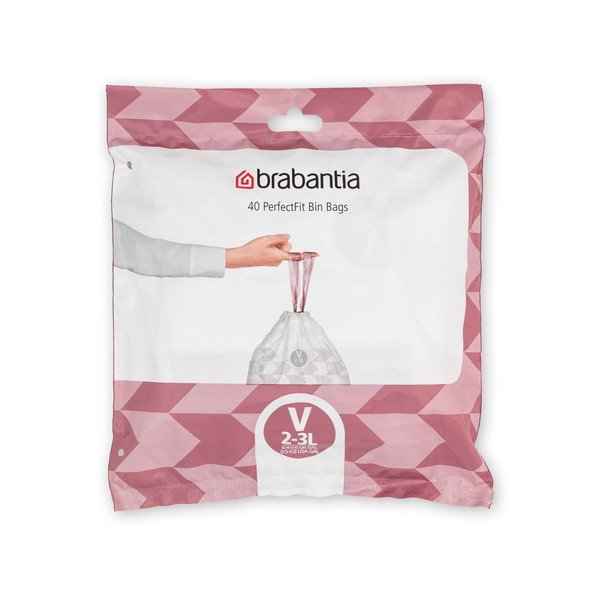 Šiukšlių maišai 40 vnt. 3 l PerfectFit V – Brabantia