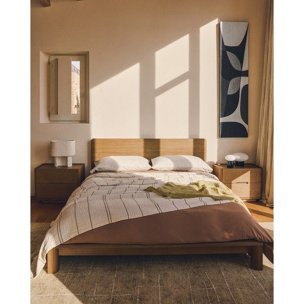 Rankų darbo garstyčių spalvos kilimas 200x300 cm Eloda – Kave Home-image-2