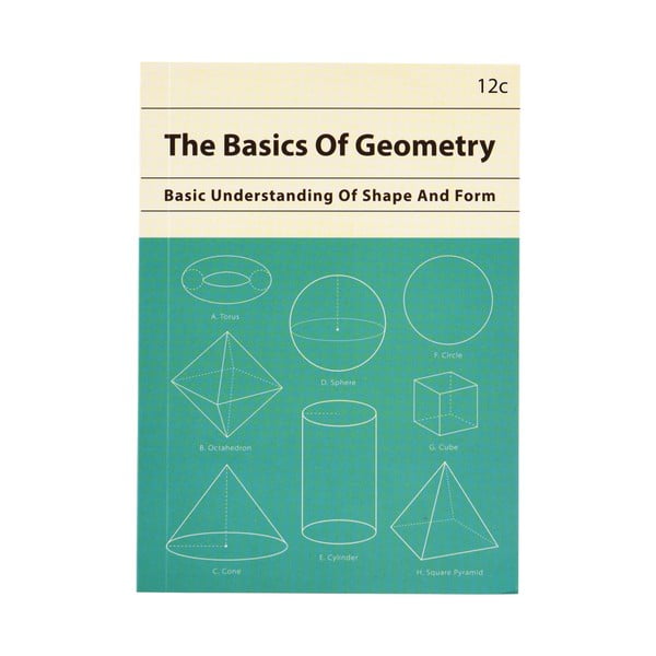 A6 sąsiuvinis su geometrinėmis figūromis, liniuotas, "Rex London", 60 puslapių