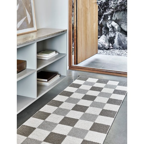 Smėlio spalvos/kreminės spalvos lauko kilimas 70x240 cm Pix Dark Linen – Pappelina-image-2