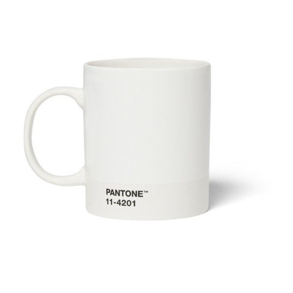 Baltas keraminis puodelis 375 ml Cloud Dancer - Pantone