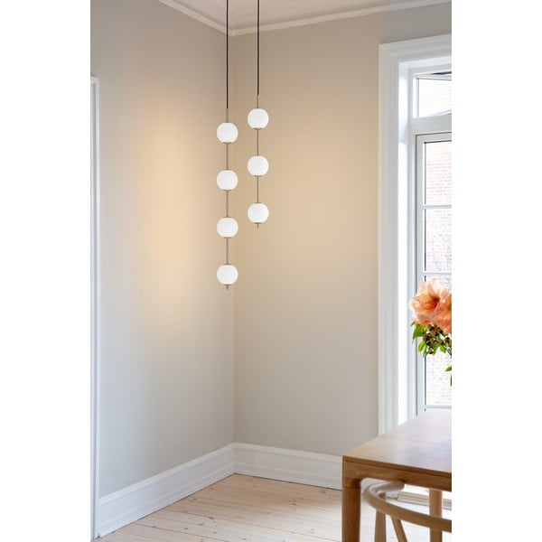 Žalvario spalvos iš metalo kabantis šviestuvas LED ø 12 cm su stiklo gaubtu Audrey – UMAGE-image-1