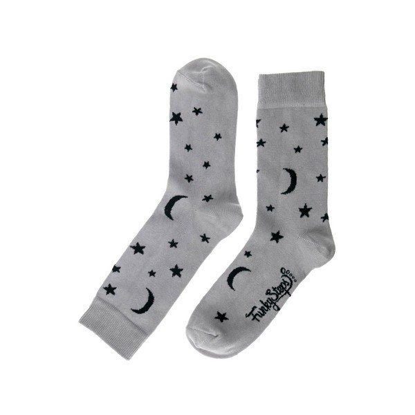 Pilkai juodos kojinės Funky Steps Moon, 35-39 dydžio