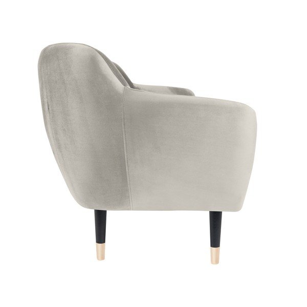Kreminės spalvos sofa su juodomis kojomis Mazzini Sofas Amelie, 188 cm-image-3