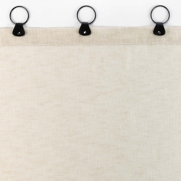 Permatoma užuolaida smėlio spalvos 140x240 cm Linka – douceur d'intérieur-image-3