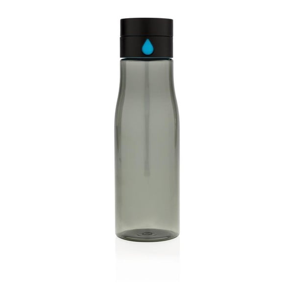 Juodas kelioninis buteliukas XD Design Aqualicious, 600 ml