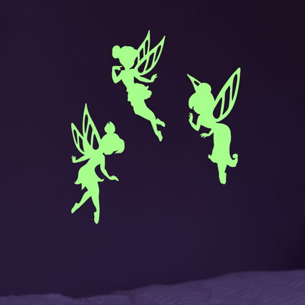 Tamsoje šviečiantis lipdukas Ambiance Fairies-image-1