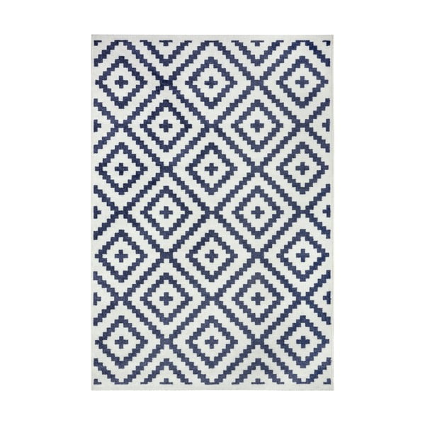 Smėlio ir mėlynos spalvos kilimas Ragami Douce, 80 x 150 cm