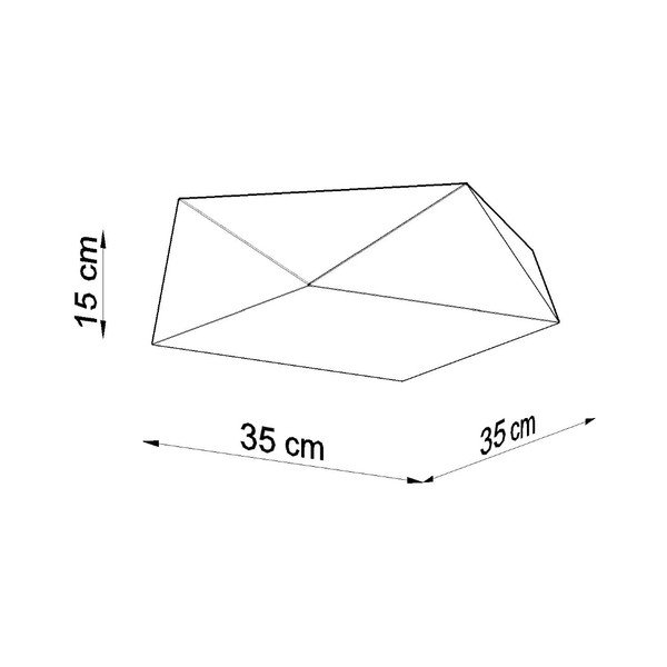 Lubinis šviestuvas baltos spalvos 35x35 cm Koma – Sollux-image-4