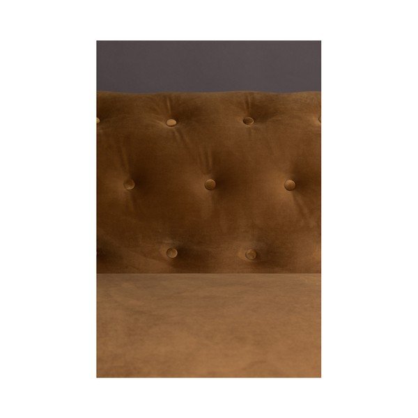 Ruda sofa Dutchbone Forest Honey Brown Velvet-image-3