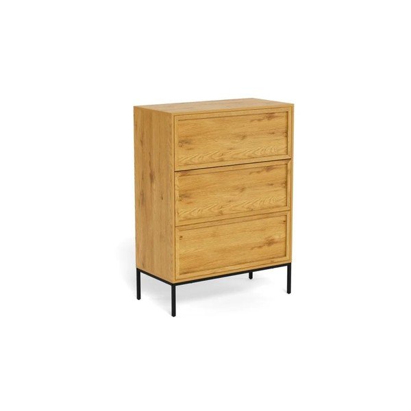 Natūralios spalvos šoninė spintelė iš ąžuolo 80x110x40 cm Palmdale – Actona