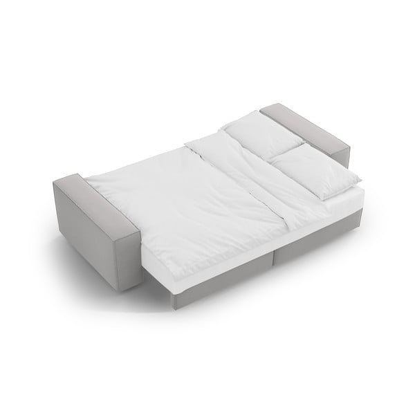Sulankstoma sofa šviesiai pilkos spalvos 247 cm Jodie – Micadoni Home-image-4