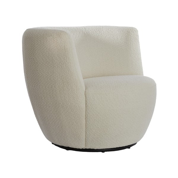 Iš boucle krėslas baltos spalvos Senja – Light & Living