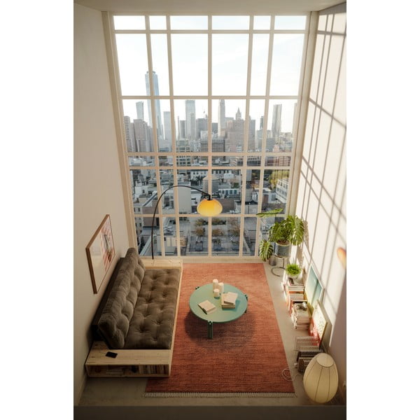 Apvalios formos kavos staliukas iš pušies masyvo žalios spalvos ø 80 cm Sticks – Karup Design-image-4