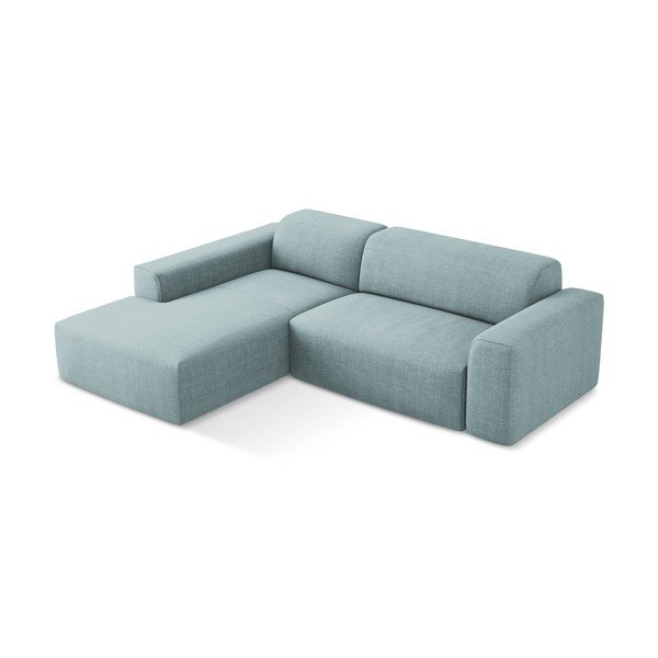 Mėlynos spalvos kampinė sofa (su kairiuoju kampu/su gultu) Keli – Makamii-image-3