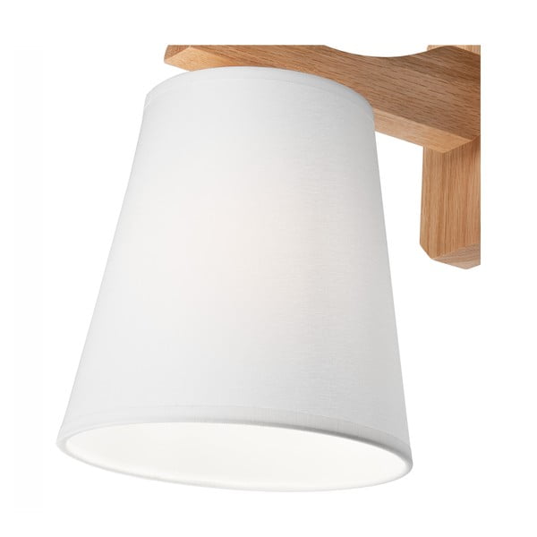 Sieninė lempa baltos spalvos/rudos spalvos ø 16 cm Andreas – LAMKUR-image-4