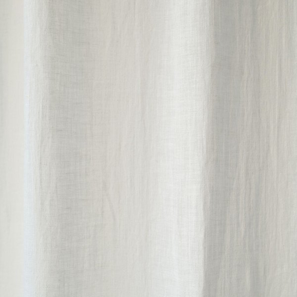 Baltos lininės lengvos užuolaidos su tuneliu Linen Tales Daytime, 275 x 130 cm-image-1