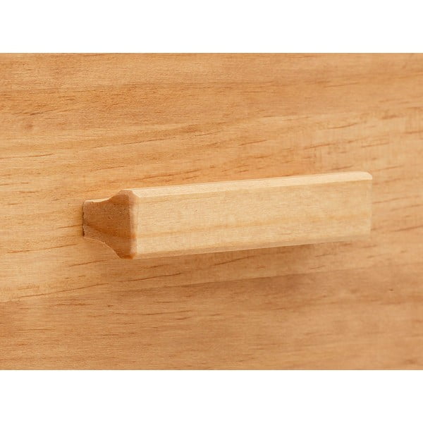 Pušinė komoda su rotango durelėmis Støraa Jolene, plotis 90 cm-image-1