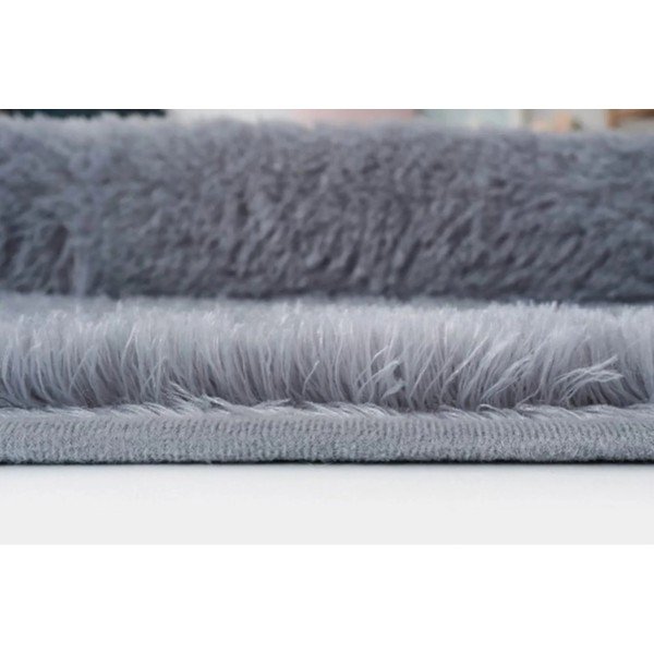 Skalbiamas apvalios formos kilimas antracito spalvos ø 80 cm Pelush Anthracite – Mila Home-image-4