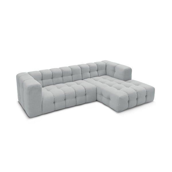 Kampinė sofa šviesiai pilkos spalvos (su dešiniuoju kampu) Cloud – Bobochic Paris-image-4