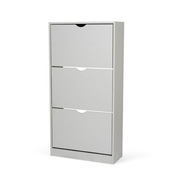 Pilkos spalvos atlenkiama spintelė batams 60x118x24 cm Stelo – Bonami Essentials